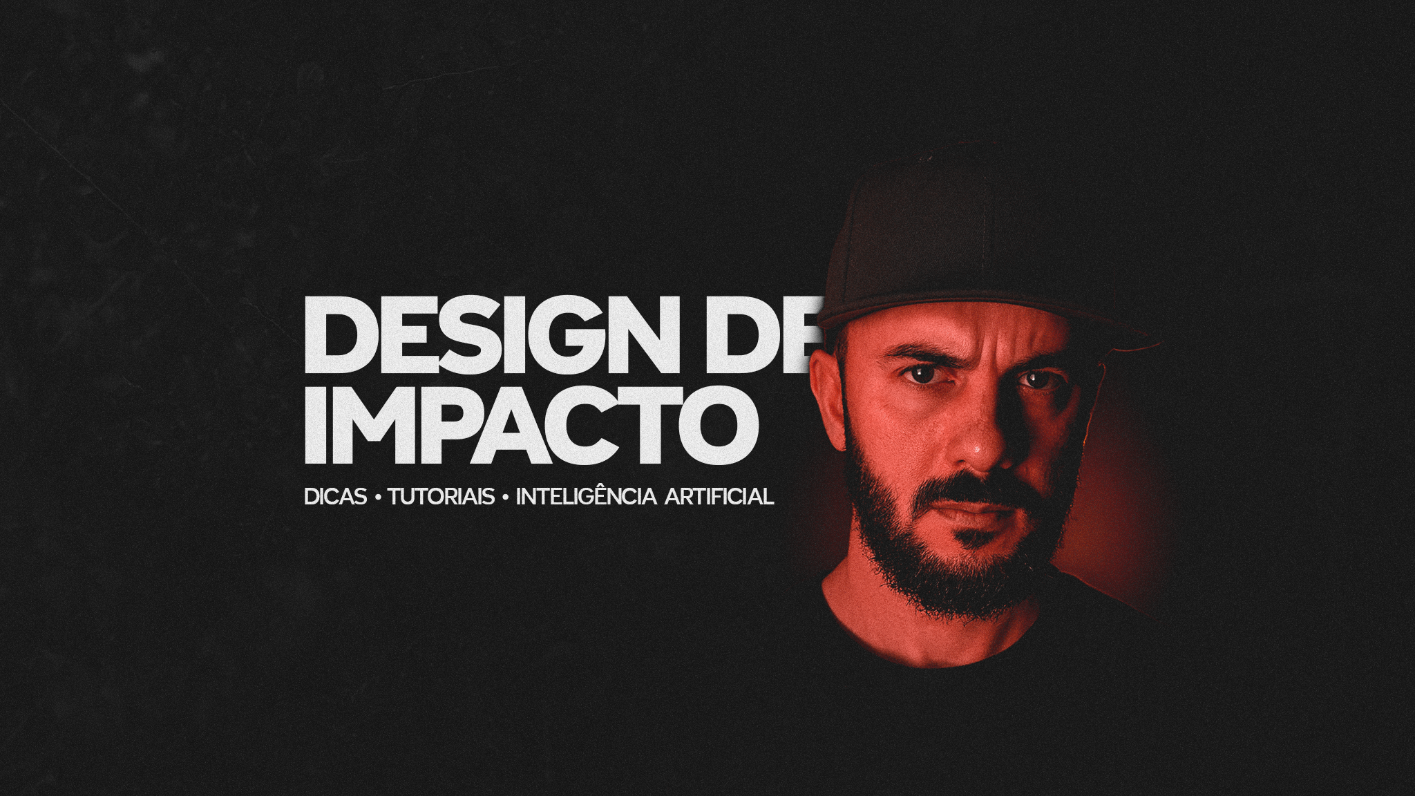 Design de Impato e foto do rosto de Cristian Coradin, designer gráfico e CEO da JAB! Studio