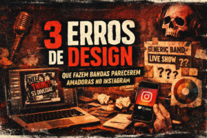 3 erros de design qque fazem bandas parecerem amadoras no Instagram, por JAB! Studio.