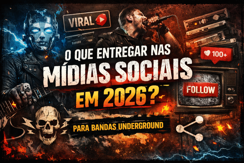 Imagem escrito "o que entregar nas midias sociais em 2026"