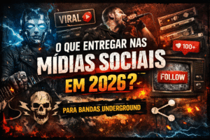 Imagem escrito "o que entregar nas midias sociais em 2026"