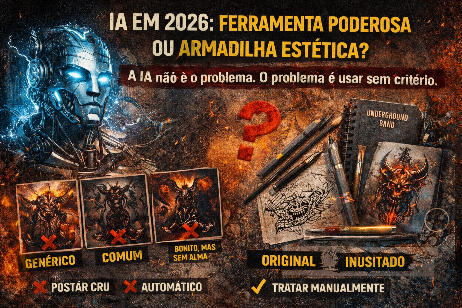 Imagem criada pela JAB! Studio falando sobre a IA em 2026.