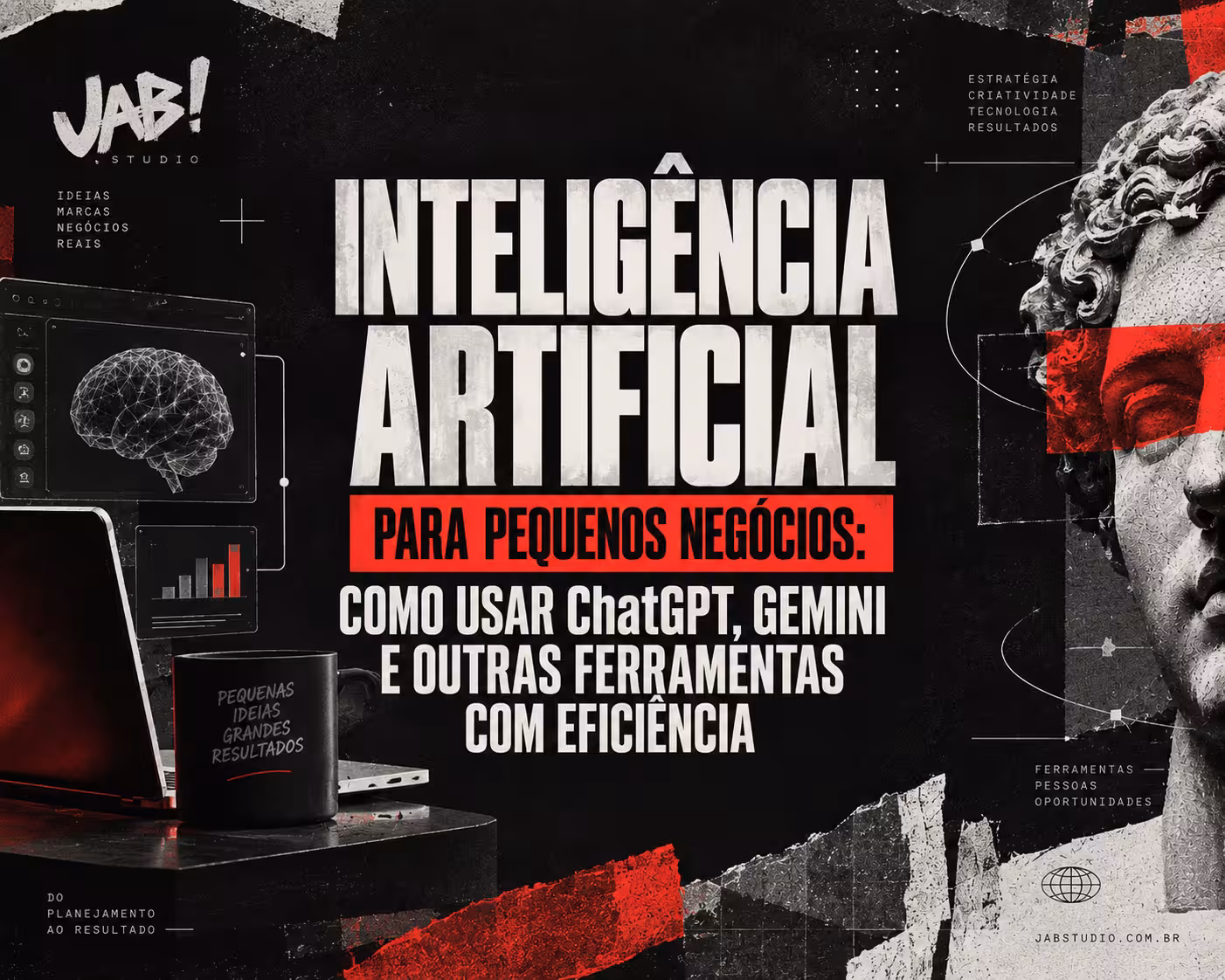 Inteligência artificial para pequenos negócios e direção criativa